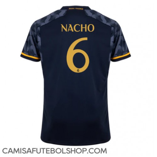 Camisa de time de futebol Real Madrid Nacho #6 Replicas 2º Equipamento 2023-24 Manga Curta